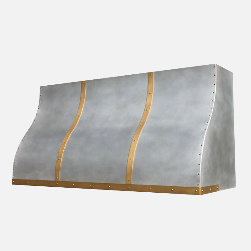 Transitional Zinc Range Hood